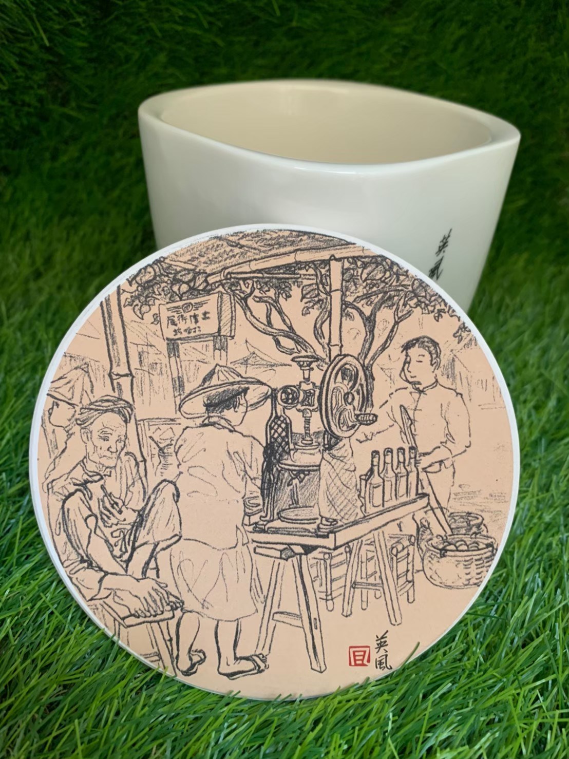 土庫舊街 杯墊